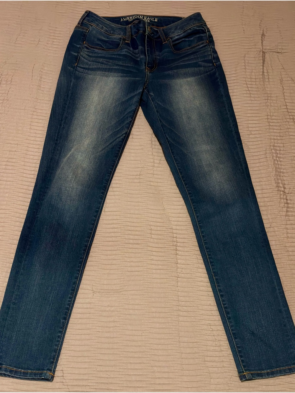 American Eagle Outfitters Women’s Medium-Dark Blue Skinny Jeans - Jeggings